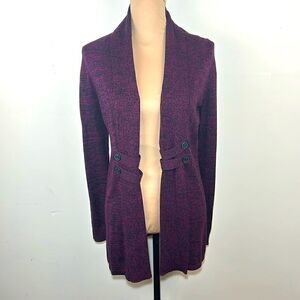 AB Studio long cardigan sweater size small